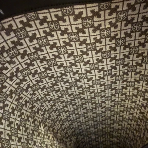 Tory Burch Chocolate Brown Tall Leather Riding Boots with Gold Hardware - Picture 8 of 8